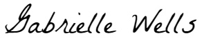 Gabrielle Wells signature
