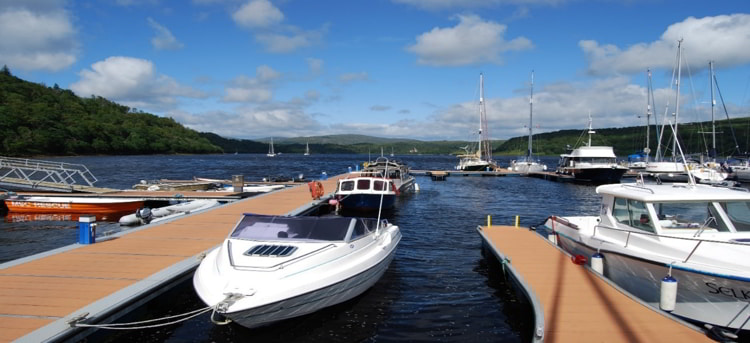 A moored yacht