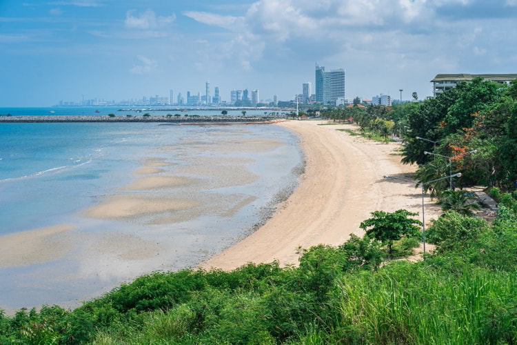 A white sand beach in Thailand