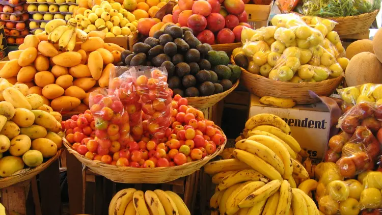 Fruit market in Zihuatanejo, Mexico
