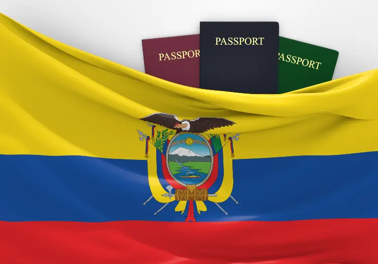 visa and residence in Ecuador with assorted passports