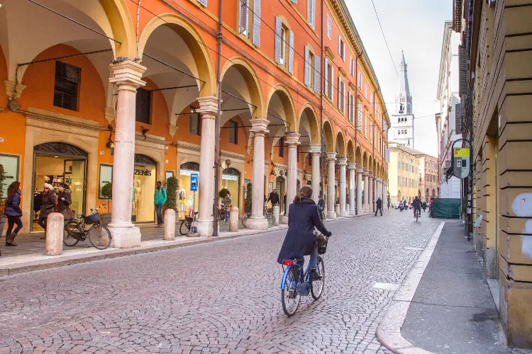 Streets of Modena, Emilia Romagna, Italy