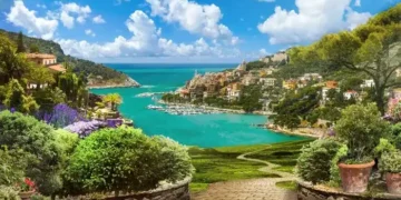 a lake in a sunny day. montenegro visa