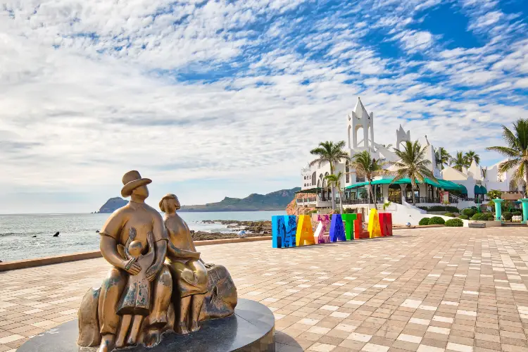 Big Mazatlan Letters at the entrance to Golden Zone