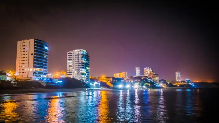 Manta, Ecuador at night