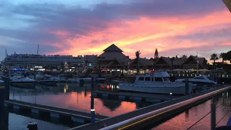 Sunset in Vilamoura, Portugal