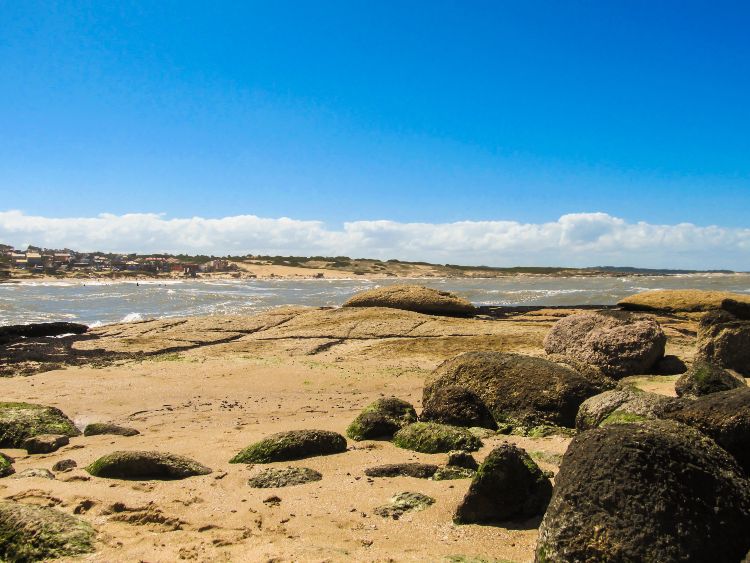 Beach landscape in Rocha, Uruguay costa de oro