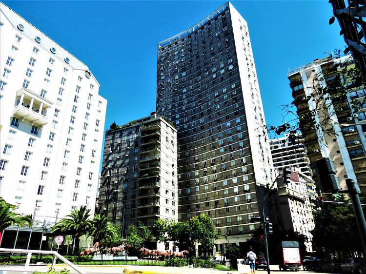 Buildings in the Recoleta district, in Argentina.