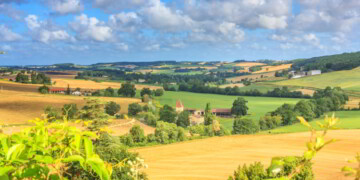 Rural scene in Gascony France