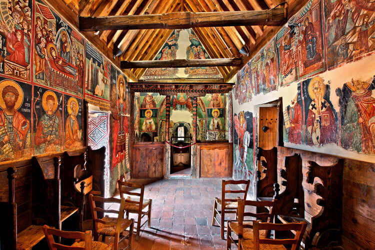 Byzantine church of Troodos Cyprus