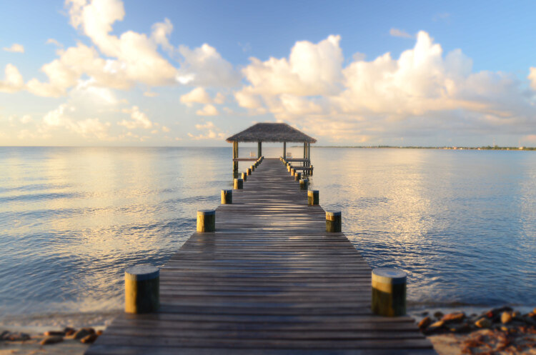 Belize is known for it beautiful sandy beaches. placencia