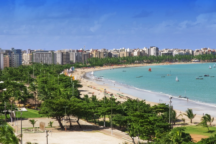 A sunny day in Maceio, Brazil.