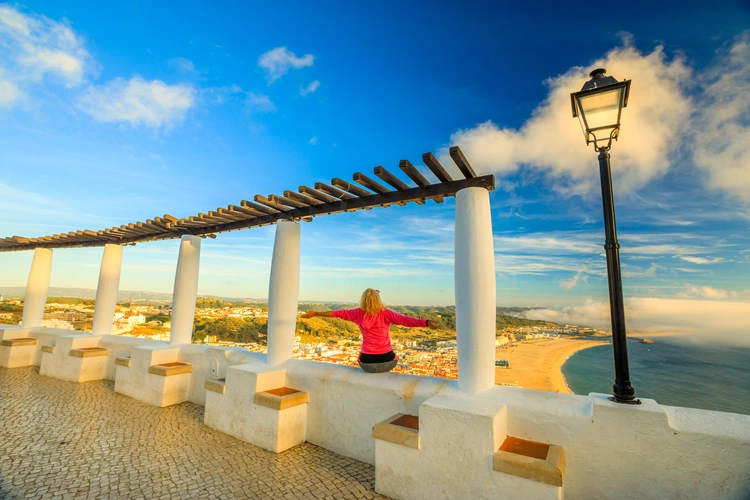 Miradouro do Suberco viewpoint in Nazare, Portugal