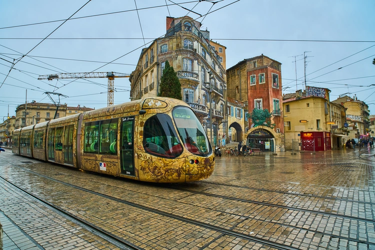 A tram in Montpellier