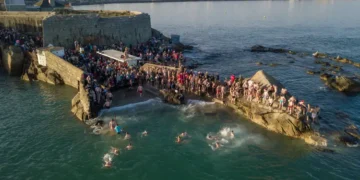 A Christmas day swim in Dublin