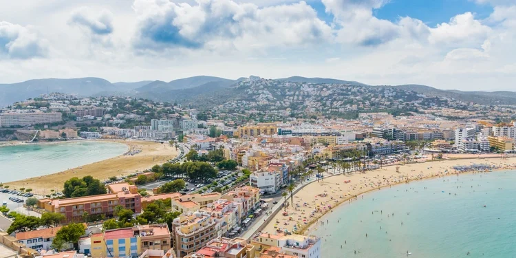 Two beaches in Peniscola, Valencia Spain. best places to retire