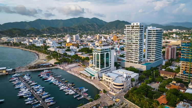 Santa Marta City Marina, Colombia. best places to retire 2024