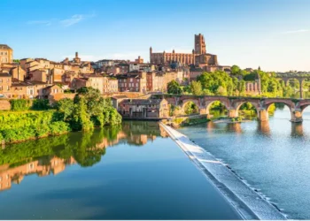 Albi in a summer sunny day,France