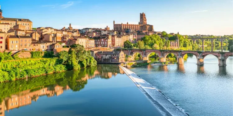 Albi in a summer sunny day,France