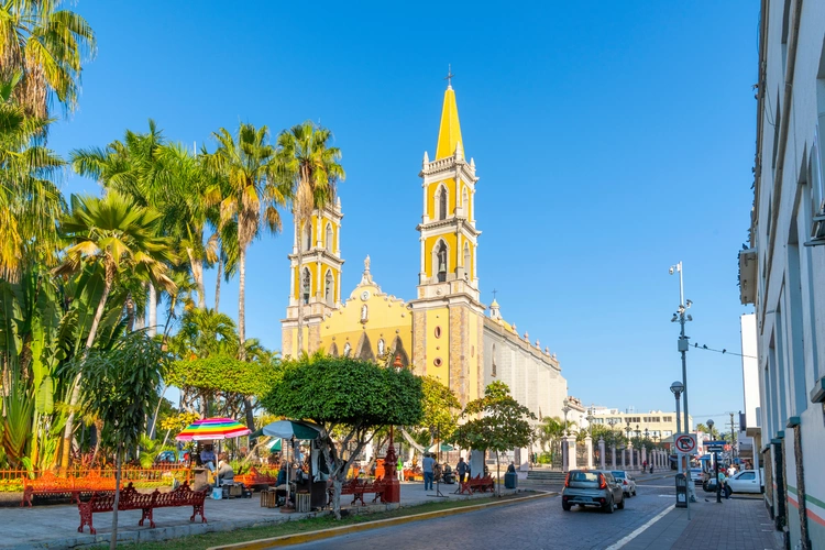 Mazatlan Cathedral, or Cathedral Basilica of the Immaculate Conception in the historic center of Mazatlan. best places to retire 2024