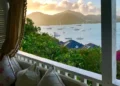 Sunset View from Luxury open air cottage overlooking English Harbour, Antigua