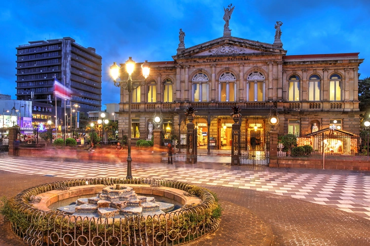 National Theatre of Costa Rica in San Jose. Infrastructure In Costa Rica