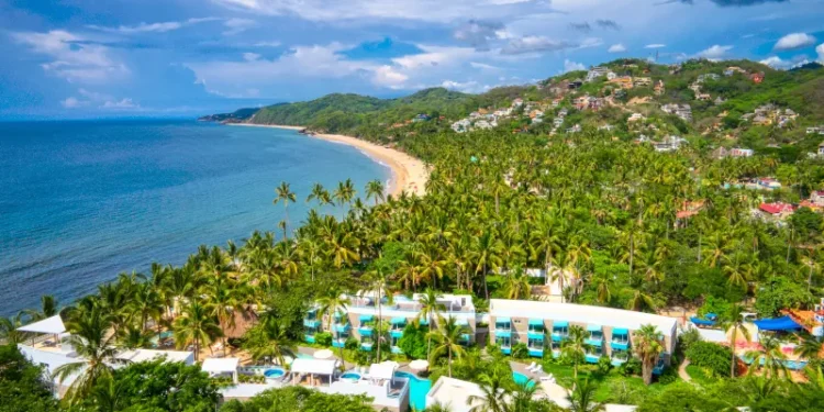 Aerial View Sayulita, Riviera Nayarit, Mexico