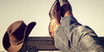 cowboy hat and boots