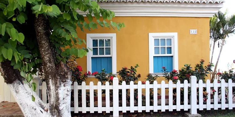 facade of house on Salvador, Bahia, Brazil