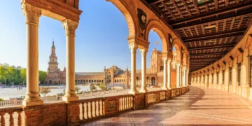 Seville, Spain. Spanish Square (Plaza de España)