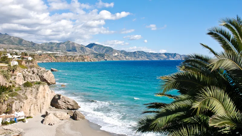 Nerja Beach and City - Spain