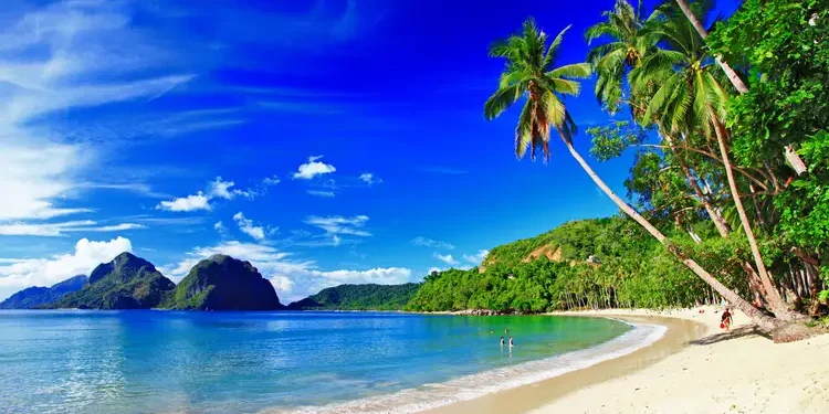 Beach scenery of El-nido Palawan, in the Philippines