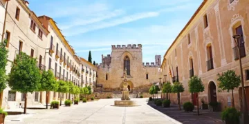 Les Santes Creus monastery in Tarragona, Catalunya Spain