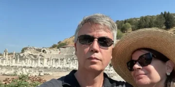 Lief Simon and Kathleen Peddicord at Ephesus.