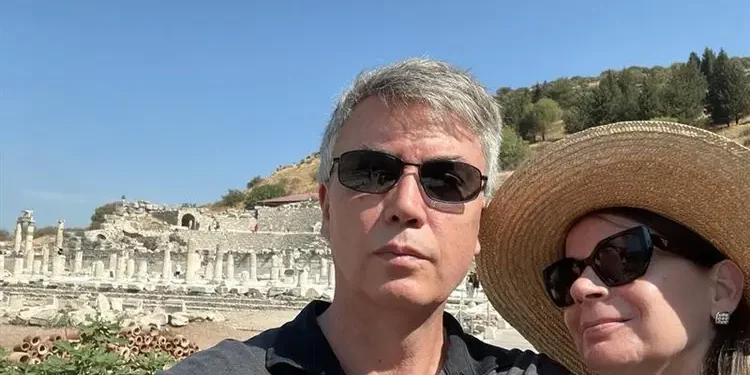 Lief Simon and Kathleen Peddicord at Ephesus.