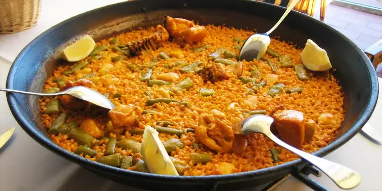 Valencian paella.