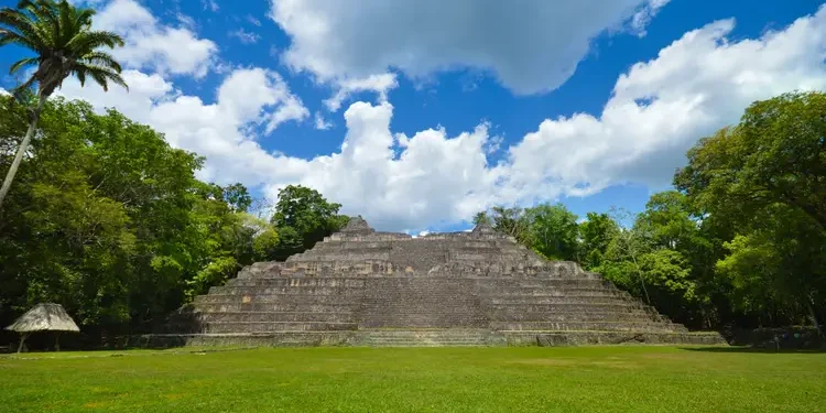 Caana pyramid at Caracol archeological site in Western Belize