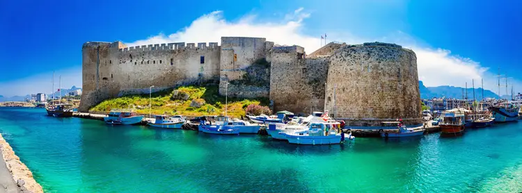Medieval fortress in Kyrenia, turkish part of Northen Cyprus. best places to retire