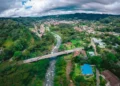 Bridge crossing the Caldera River