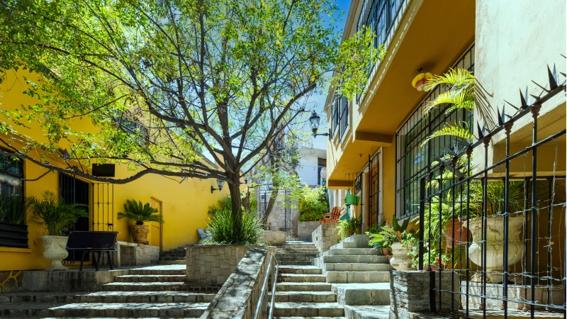 Historic colonial streets of Durango Mexico — cheap real estate overseas charm
