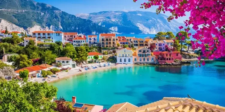View of a greek island.