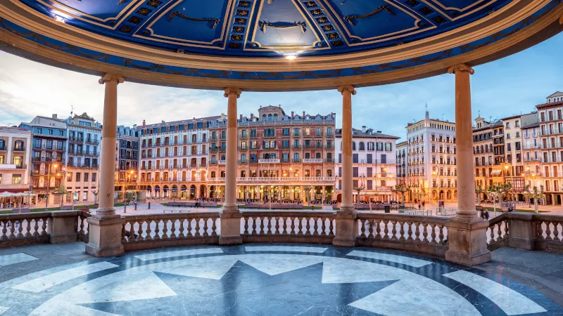 Plaza del Castillo Pamplona, Spain