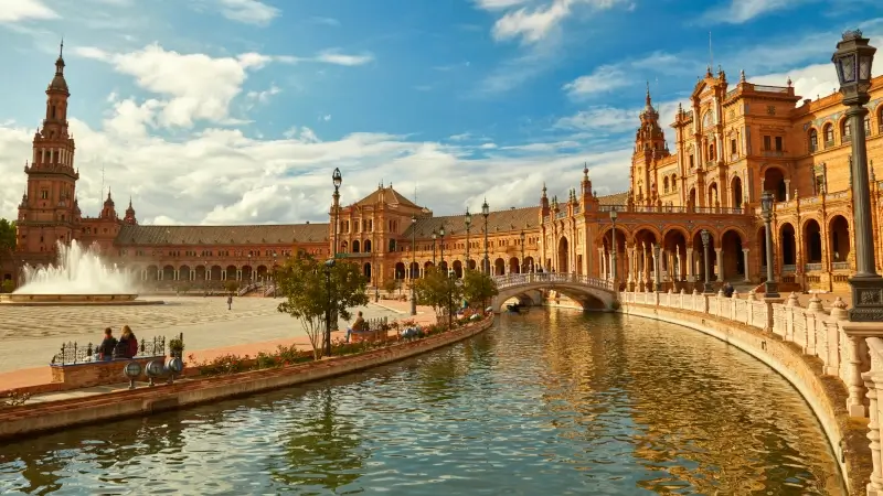 Spain Square (Plaza de Espana). Seville, Spain. Downloaded Spain Square (Plaza de Espana). Seville, Spain.