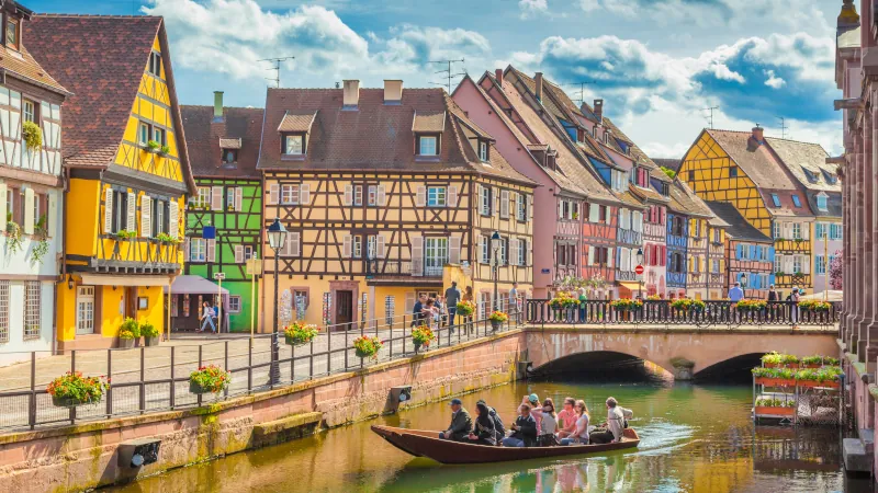 Historic town of Colmar, Alsace, France