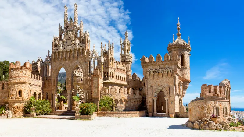 Colomares castle in memory of Christopher Colomb at Benalmadena