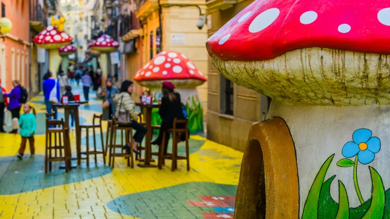 Streets of Alicante. Alicante province. Spain