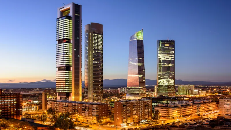 Madrid, Spain Financial District
