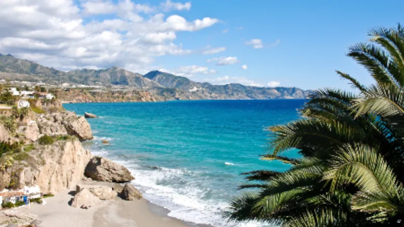 Nerja beach, Costa del Sol, Spain.