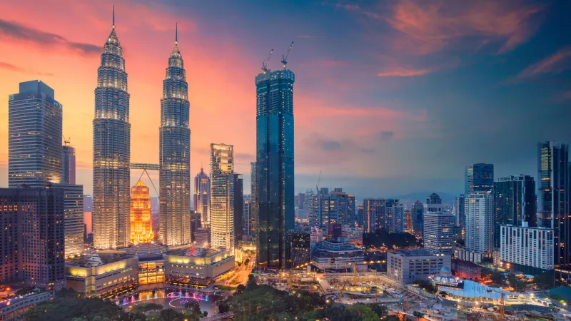 Kuala Lumpur. Cityscape image of Kuala Lumpur, Malaysia during sunset.