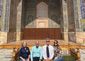 The Registan in Samarkand, Travelling to Uzbekistan